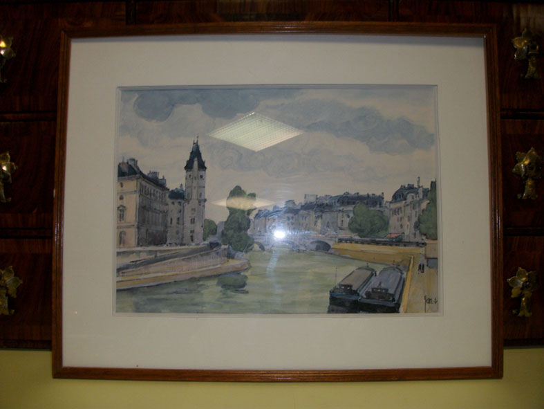 Aquarelle vue de la Seine