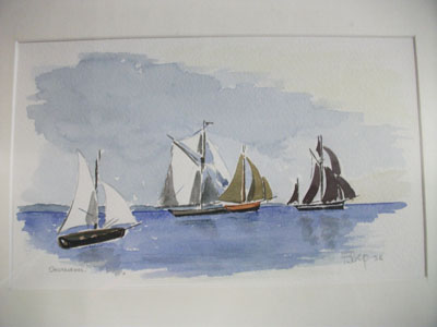 Aquarelle Voiliers  Douarnenez