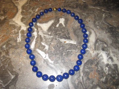 Collier en lapis lazuli