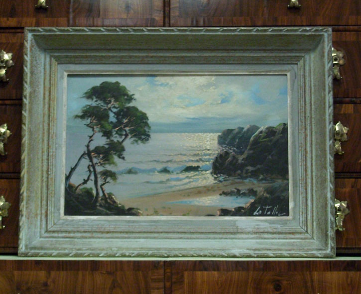 Huile sur toile Paysage bord de mer