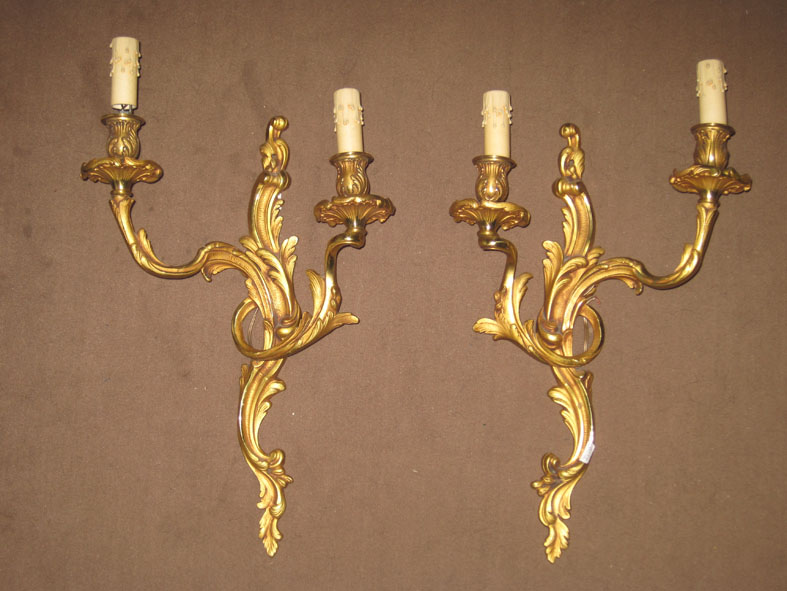 Paire d'appliques style Louis XV