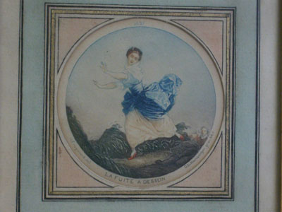 Paire de petites gravures d'après Fragonard