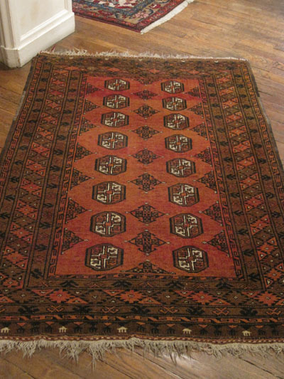 Tapis d'Orient tons orange